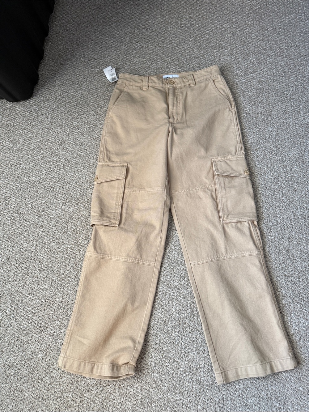TNA Women's Beige Troop Cargo Pants - Relaxed Fit